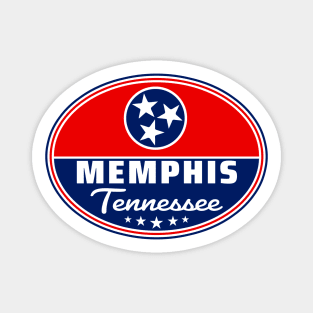 Memphis Tennessee Euro Oval TN Sticker